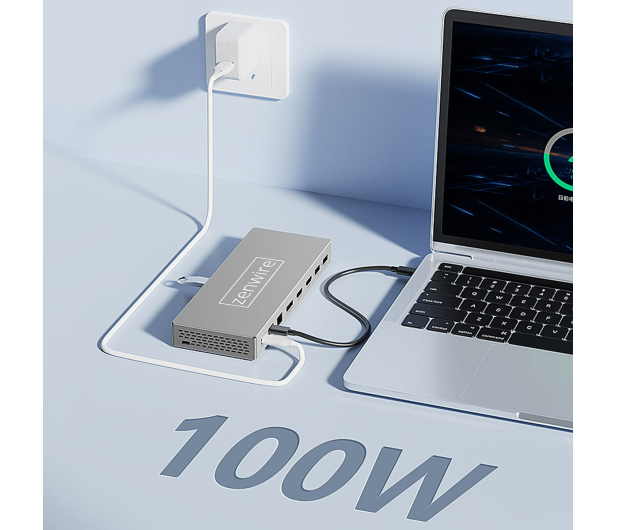 Zenwire Stacja Dokująca Hub USB-C HDMI 4K 60Hz Display Port USB SD - 1604632 - zdjęcie 3